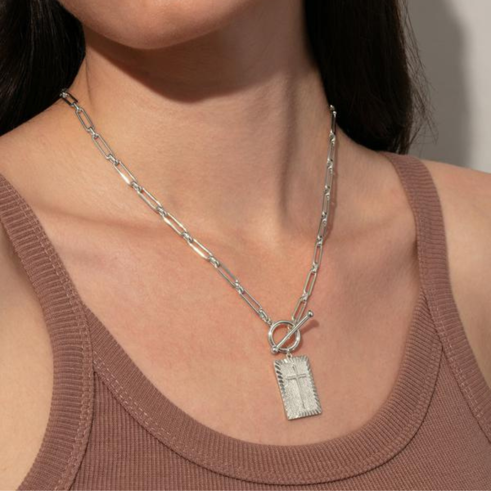 Cross Choker Necklace
